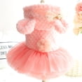 thumbnail image 4 of Pet Dress for Winter Solid Color Two-Leg Tulle Princess Dress - Keep Your Pet Warm and Stylish, 4 of 8