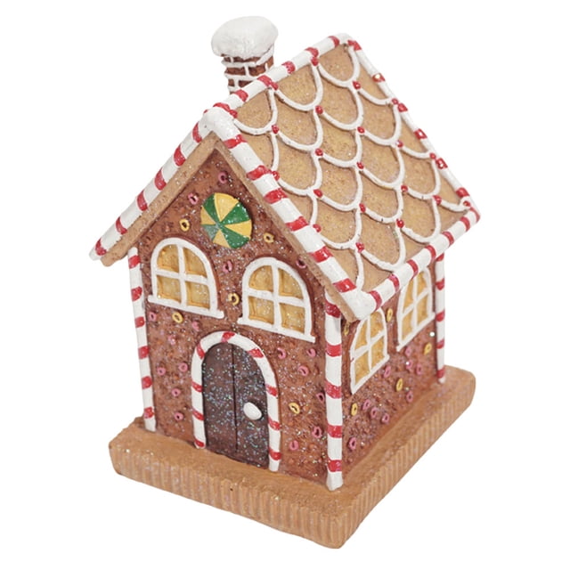 Light Up Gingerbread House Christmas Holiday Figurines Gingerbread House Figurine