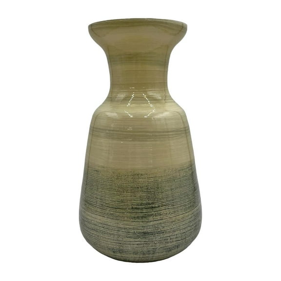 Bergamo Art Decorative Handmade Glass Modern Jug Flower Vase in Green