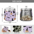 thumbnail image 2 of Yayeee Ashtray with Lid for Cigarette Smokeless Stainless Steel Home Ash Holder, Light Purple Halloween Black Cat, 2 of 7