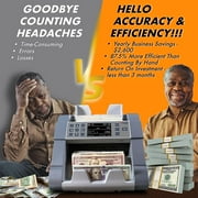 Cassida 8800R 1-Pocket Mixed Denomination Bill Counter: Effortlessly Count, Sort, and Verify Mixed Denominations and Currencies with Lightning-Fast Speeds
