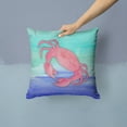 thumbnail image 2 of Watercolor Sealife Art Canvas Fabric Decorative Pillow, 2 of 4