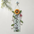 thumbnail image 1 of Puerta de vidrio Fiudx con forma de girasol pintado en hierro forjado para decoración de vallas colgantes, 1 of 2