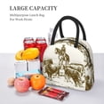 thumbnail image 5 of Daiia Cattle Drive By Two Cowboys Pattern Lunch Bag , Insulated Lunch Box, Small Leakproof Cooler Food Lunch Containers Reusable High Capacity Lunch Tote Bags-One Size, 5 of 6