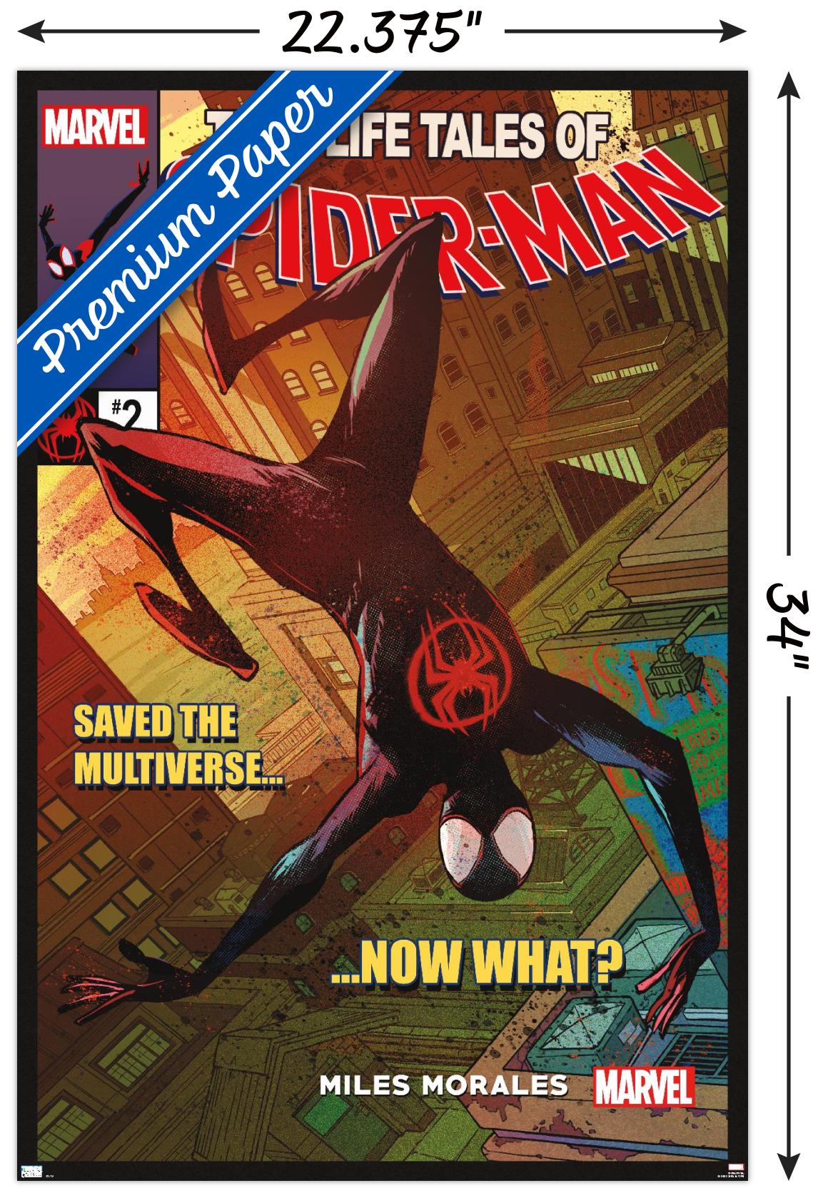 Marvel Spider-Man: Across the Spider-Verse - Now What Cover Wall Poster, 22.375" x 34"