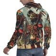 thumbnail image 6 of Salouo Tribal Futuristic Warrior Pattern Men's Fall Hoodie Sweatshirt,Sport Hoodie with Pockets for Men Pullover Casual Hooded Sweatshirt-3X-Large, 6 of 7