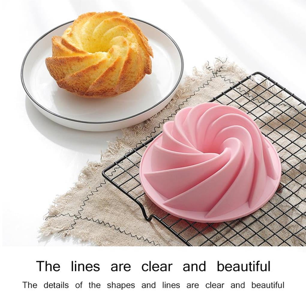 6 Inch Savarin Cake Mold Food Grade Silicone Baking Mold Household  Steamable Kitchen Bakeware Chiffon Cake Baking Tool For Cakes