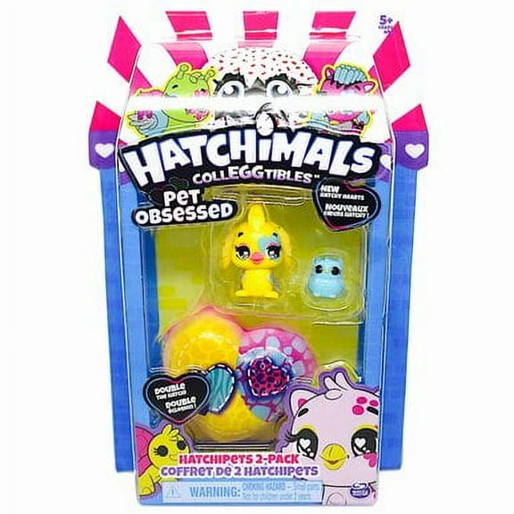 Hatchimals CollEGGtibles Pet Obsessed Rabibitoo and Owl Yellow (2 pack) HatchiPets