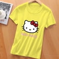 thumbnail image 3 of Hello Kitty Womens Short Sleeve Tops Summer T Shirts Round Neck Causal Fashion Basic Tee Daisy color XXL, 3 of 5