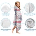 thumbnail image 7 of Baseball Terms and Icons Pattern Hooded Bath Towel，60"x35" for Ages 3 To 12 Kids, Quick Dry Lightweight Soft Microfiber Hood Beach Towel Cover Up for Kids, 7 of 7