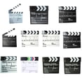 thumbnail image 4 of Injueey Clapperboard de película, accesorio, placa de aviso, patrón impreso, resistente, grabación de vídeo, Director, claquetas, tableros de Electrónica negro/S/U 20x20x1.5cm, 4 of 6