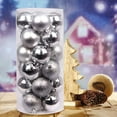 thumbnail image 5 of HCBY 24Pcs Christmas Ball Ornaments, Christmas Tree Decoration Baubles Ornaments, Shatterproof Balls for Xmas Hanging Festive Holiday Home Decor(Silver,2.36"), 5 of 6