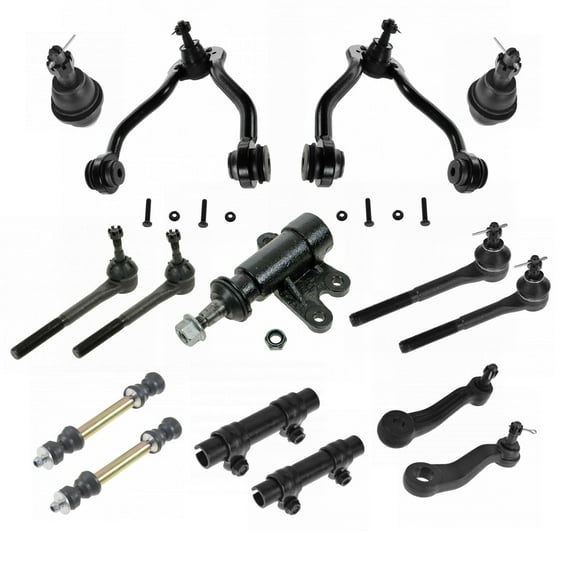 TRQ Front Control Arm Ball Joint Tie Rod Sway Link Steering Suspension Kit 15pc PSA60585 Fits select: 1996-1999 CHEVROLET GMT-400, 1996-2000 CHEVROLET TAHOE