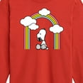 thumbnail image 3 of Peanuts - Snoopy Looking Up Rainbow - Toddler & Youth Long Sleeve Graphic T-Shirt, 3 of 6