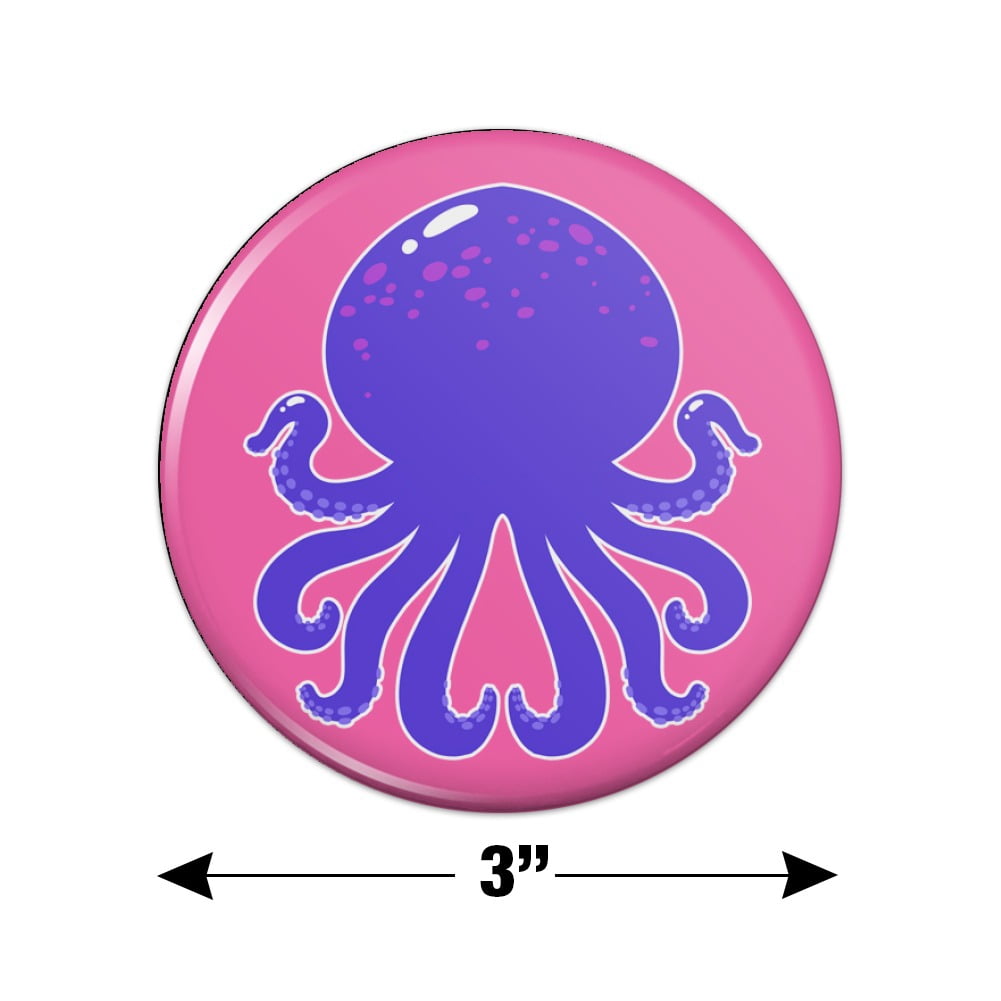 Cute Octopus Tentacles Ocean Kitchen Refrigerator Locker Button Magnet -  Walmart.com