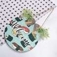 thumbnail image 4 of Coolnut Sushi Front Door Round, Hanging Welcome Sign, Front Door for Home, Farmhouse, Porch, Wall Hanging, Outdoor Home Decor, 4 of 7