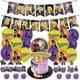 thumbnail image 1 of 2023 Wonka Chocolate Factory Movie Birthday Party Decoration Set Pull Up Cake Flag Latex Balloons, 1 of 2