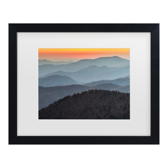 Trademark Fine Art 'Great Smoky Sunset' Canvas Art by Pierre Leclerc