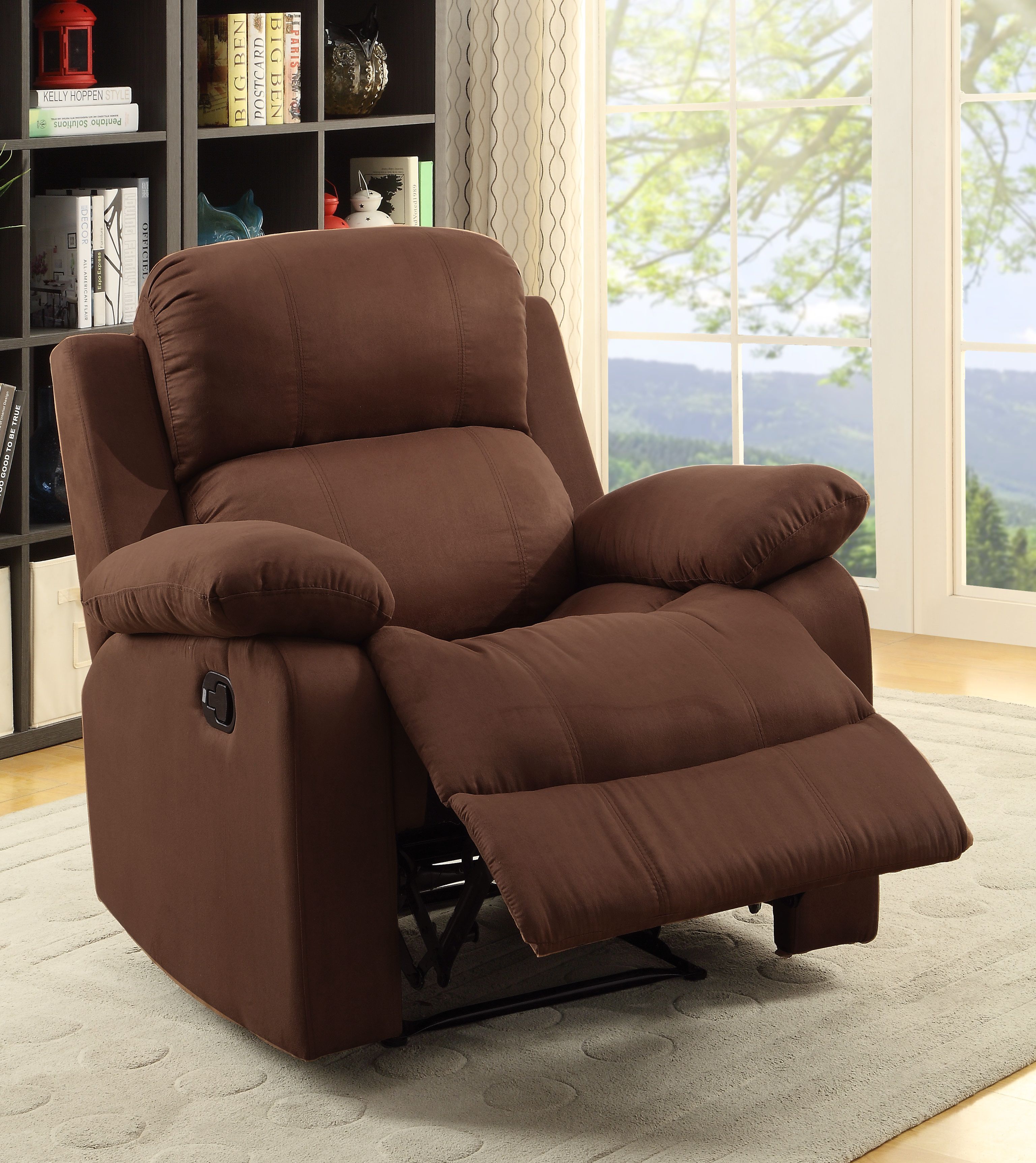 Power Recliner Chair , Fabric Electric Glider Reclining Chair for