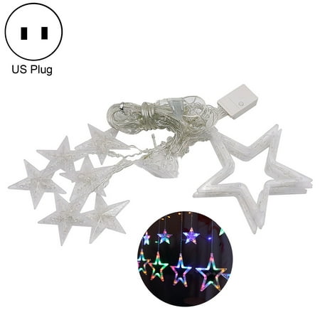 

Mpeace LED Curtain Light 8 Modes Adjustable High Brightness Home Decoration Moon Star Shape Hanging Light for Party