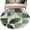 Green, variant on Round Rugs 5Ft, Geometric Green Round Area Rug Washable Indoor Throw Carpet, Modern Aesthetics Abstract Art Soft Non Slip Circle Rug for Cabinet Bathroom Home Decor Aesthetic