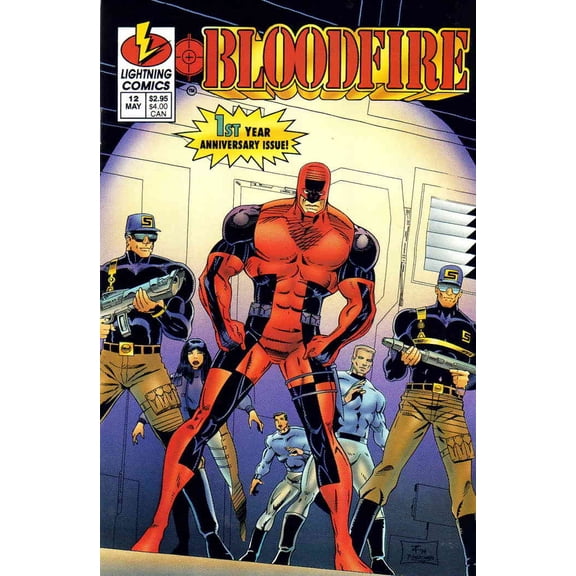 Bloodfire #12 VF ; Lightning Comic Book