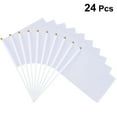 thumbnail image 3 of 24PCS Hand-cranked Bunting Hand-cranked Flag Commanding Referee Flag Hand-cranked Flag Command Flag (White), 3 of 8