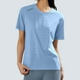 thumbnail image 2 of Tops for Women Trendy Women Thermal Underwear Shirt Girls Size 11 Tunic Sweater Laced Sleeves Long Shirt Dress Blouse Tops Party Large Size Short Sleeve Ladies Teen Athletic Long Sleeve Sky Blue L, 2 of 7