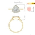 thumbnail image 4 of ANGARA Natural Trillion Composite Diamond Halo Ring in 14K Yellow Gold for Women (Size-3.75mm| Color-H| Clarity-SI2) | April Birthstone, Anniversary, Jewelry Gift for Women | Natural Diamond Ring, 4 of 9