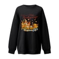 thumbnail image 3 of Sudaderas de Acción de Gracias Para Mujer, Blusa Holgada de Manga Larga Con Estampado A La Moda, Suéter Informal de Cuello Redondo, Tops, Sudadera Odeerbi  ODB122714, 3 of 4