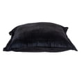 thumbnail image 3 of Parkland Collection Agneta 24x24" Solid Fabric Throw Pillow in Black, 3 of 5