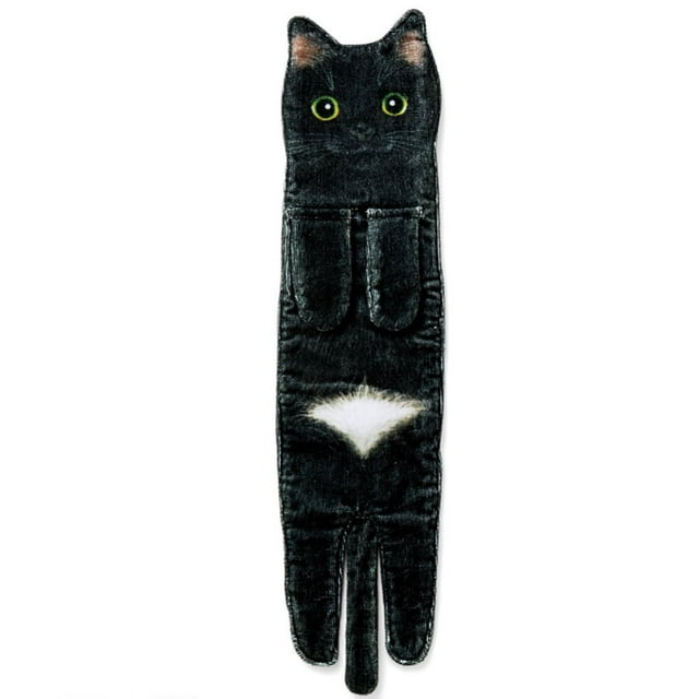 Cute Cat Towel Multipurpose Microfiber Face Towel Hangable Super Soft Absorbent Towel