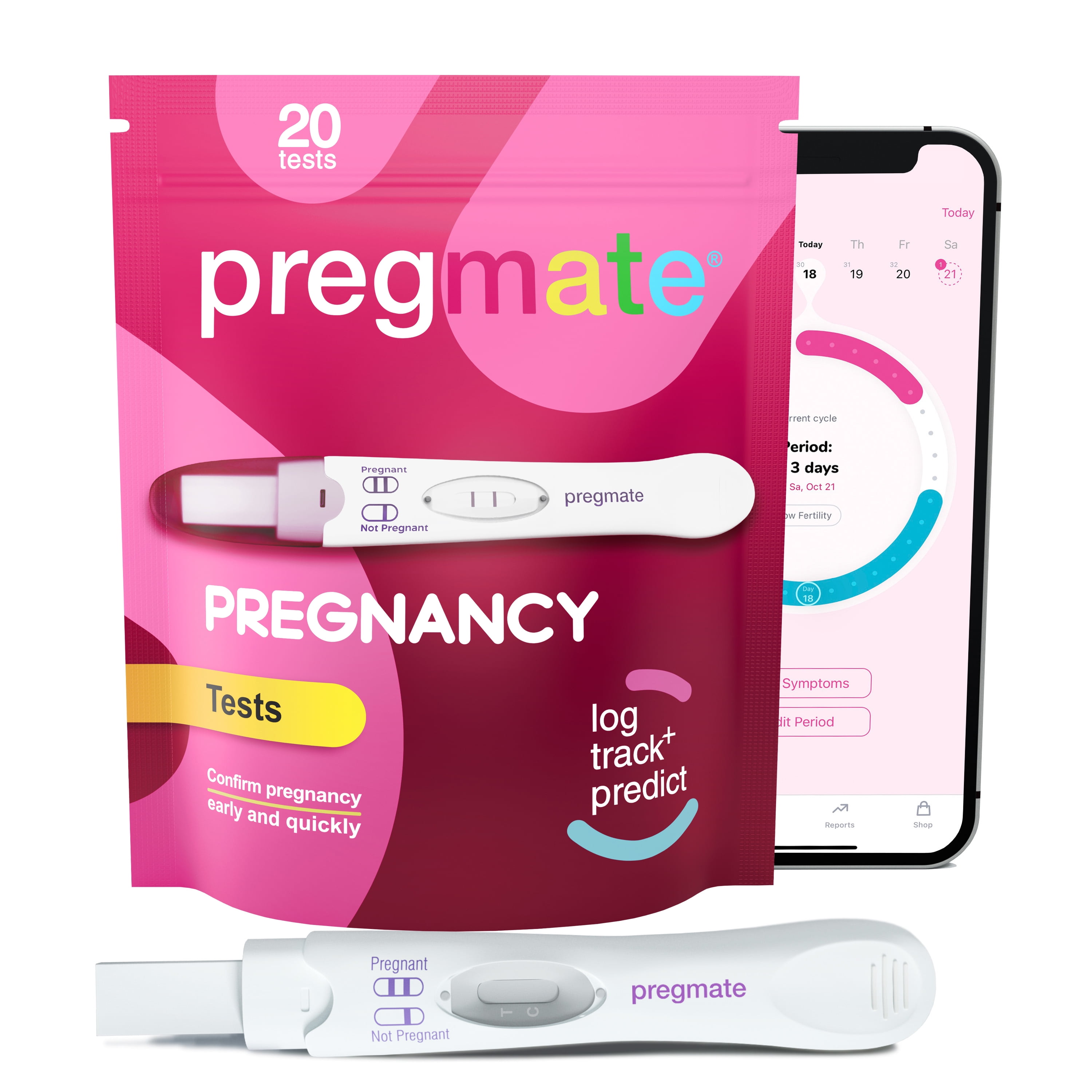 Pregmate Pregnancy Midstream Tests (20 Count)