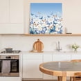 thumbnail image 6 of Blue Ombre Butterfly Wall Art Painting on Canvas, Pastoral Farmhouse Butterflies Canvas Art Home Prints Wall Art Framed Modern Artwork for Living Room Bedroom Wall Decor 12x12in, 6 of 9