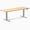 Bamboo / Gray, variant on Desky Dual Bamboo Sit Stand Desk - Bamboo / 60 X 30 Inches / Space Gray