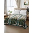 thumbnail image 3 of Queen Size Flat Sheet Only, Vintage Floral Soft Brushed Microfiber Bed Sheets, Retro Abstract Art Summer Flowers Watercolor Hotel Quality Breathable Bedding Top Sheet, Easy Care, 90"x102", 3 of 9