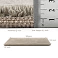 thumbnail image 6 of PURE ERA Bullnose Plush Carpet Stair Tread Set of 14 Ultra Soft Non-Slip Self Adhesive Skid Resistant Tape Free Washable 9.5" x 30"x1.2"Cream Gray, 6 of 11