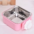 thumbnail image 3 of HZKAICUN Luck Dawn Cat Crate Bowl, Stainless Steel Removable Cage Hanging Bowls with Bolt Holder for Dog Puppy, 3 of 5