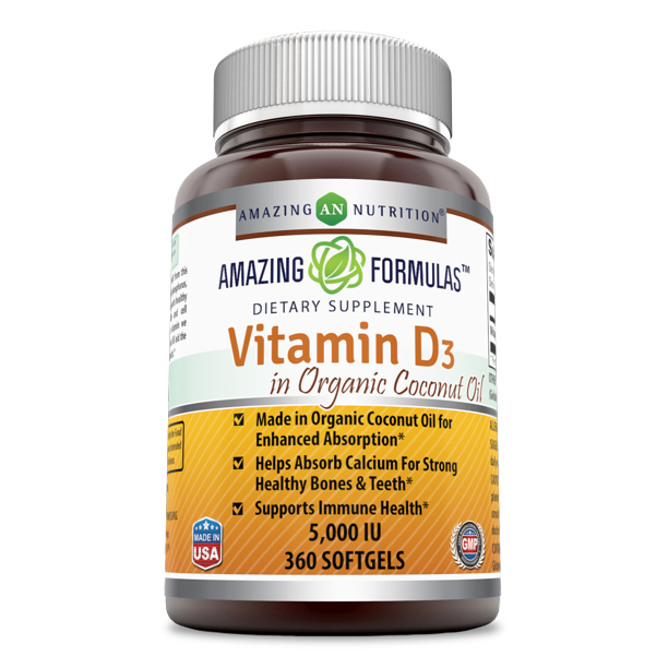 Amazing Formulas - Vitamin D3 in Organic Coconut Oil ...