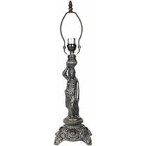 Poseidon Metal Lamp Base, Dark Bronze Finish with Gold Highlights, Nicely Weighted, 21" Tall