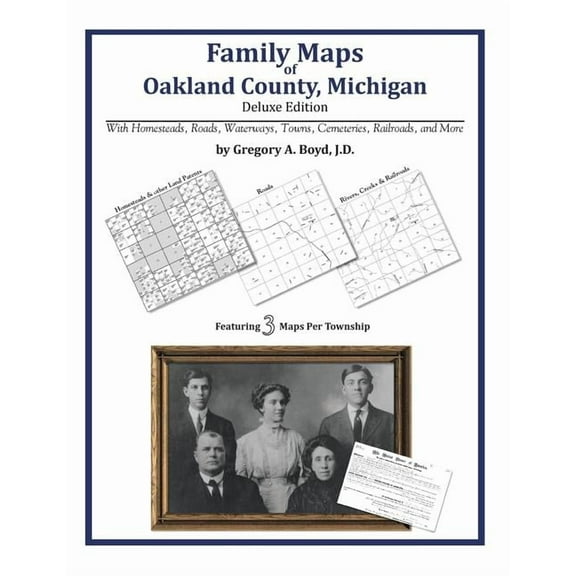 Family Maps of Oakland County, Michigan (Paperback)