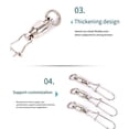 thumbnail image 4 of Juego de 20 piezas Riwesomey giratorio de seguridad para pesca, 4 of 6
