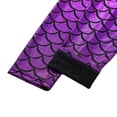 thumbnail image 3 of Little Girl Colorful Tight Fish Scale Print Pants Gymnastics Pants, 3 of 8