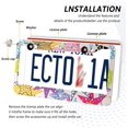 thumbnail image 5 of Coolnut Colorful Starfish 2 Holes Car License Plate Frames 2PCS, Car License Plate Holder with Screw Caps Cover Set Automotive Exterior Parts Decoration for US Vehicles, 5 of 7