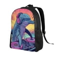 thumbnail image 2 of Fotbe Hip-Hop DJ Dolphin Travel Laptop Backpack, Business Slim Sturdy Laptops Backpack, Water Resistant College School Computer Bag Gift for Men & Women Fits 15.6 Inch Notebook, 2 of 8