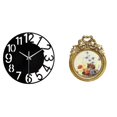thumbnail image 1 of Reloj de pared antiguo, europeo, decorativo, silencioso y fácil de leer, ideal para hoteles, oficinas, hogares, baños y bodas., 1 of 8