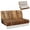 Wood Print, variant on CHAQLIN Blue Flower, RV Couch Covers Washable RV Dinette Cushion Covers Suitable for Camper Fit for Jackknife Sleeper Sofas Sofa Bed