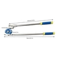 thumbnail image 2 of Max 180 Degree Tube Bender 1/2 " Diameter Pipe Bending Manual Tube Bender Silver Used In Construction Sites, Plumbing, Manufacturing, 2 of 15