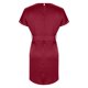 thumbnail image 5 of Vestido de Manga Corta para las Mujeres, Color Sólido Encaje Hasta Cintura Retracta Satén Tenedor Dividido, Cuello Redondo Midi, 5 of 8