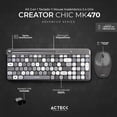 thumbnail image 2 of Kit Teclado y Mouse ACTECK CREATOR CHIC COLORS MK470 Inalambrico USB 2.4Ghz Delgado Gris AC-935180 gris Acteck NA, 2 of 7